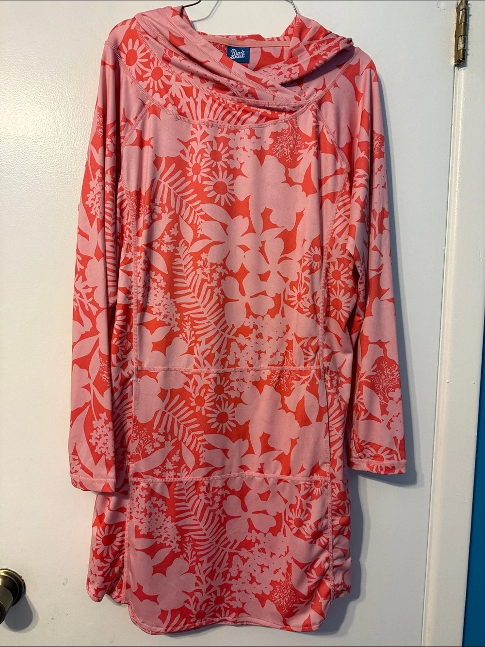 Rip Skirt Hawaii Pink and Coral Floral Athletic dress - Picture 1 of 5